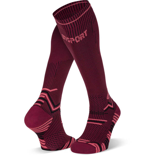 Chaussette compression BV SPORT TRAIL COMPRESSION BORDEAUX/ROSE