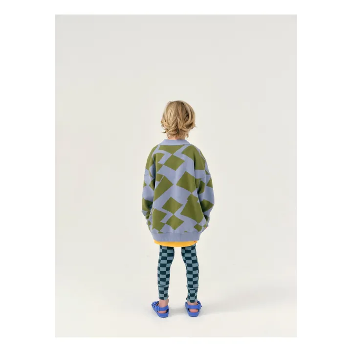 Main Story Gilet Jacquard Coton Bio | Bleu