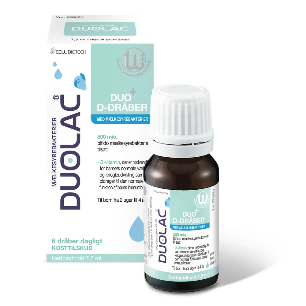 Duolac Duo  D-dråber - 7,5 ml