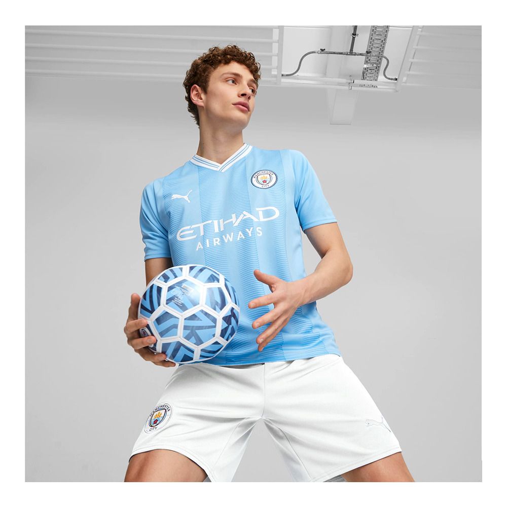 Puma MCFC HOME - Maillot Homme team light blue/puma white