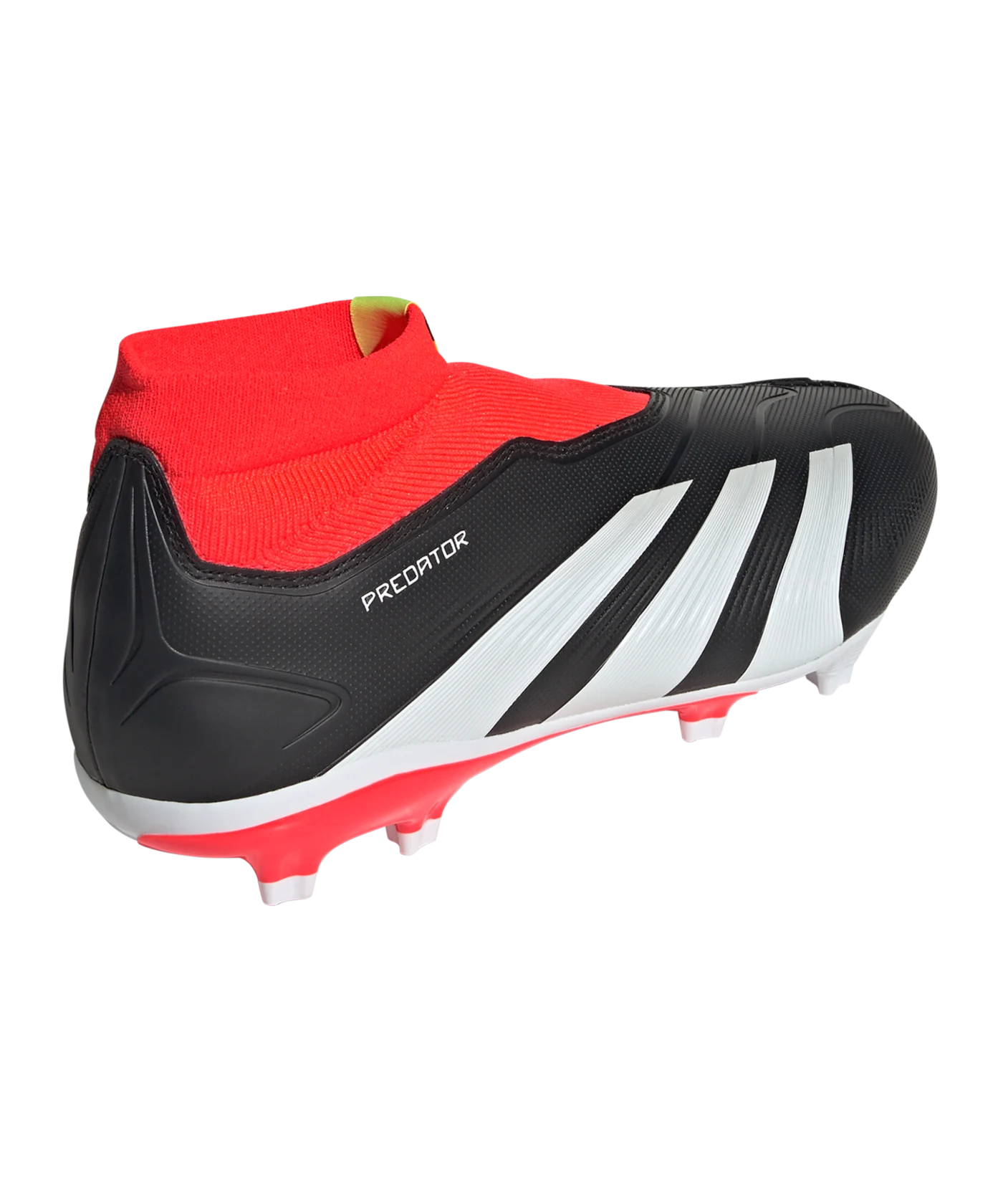 adidas Predator League LL FG Solar Energy Schwarz Weiss Rot
