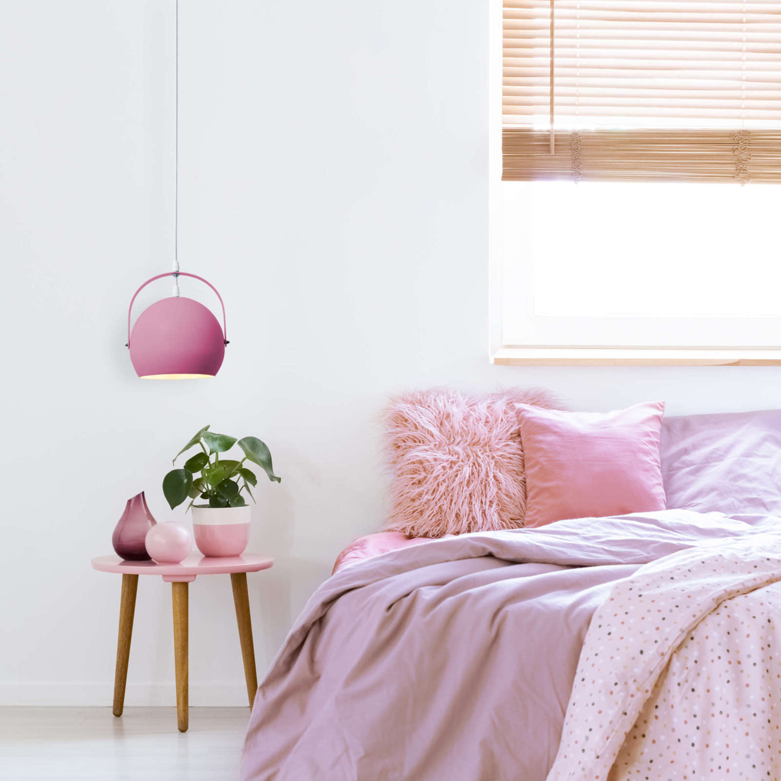 Pendelleuchte - pink - 25 cm
