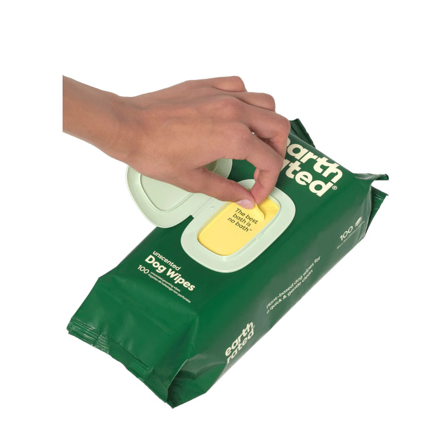 Lenços umedecidos Earth Rated para cães
