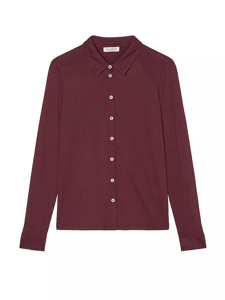 MARC O'POLO Bluse dunkelrot
