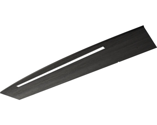 3-delige badkamermeubelset Pelipal xpressline 4010 BxHxD 144 x 200 x 49,5 cm, fronten in grafietstructuur (horizontaal patroon), met witte keramische wastafel en keramische badmeubel, wastafelkast, spiegelkast met LED-verlichting, chromen grepen, 401