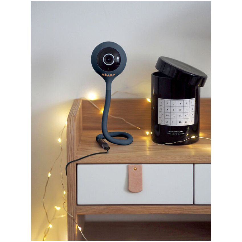 Babyphone vidéo Zen Connect night blue - Ecru