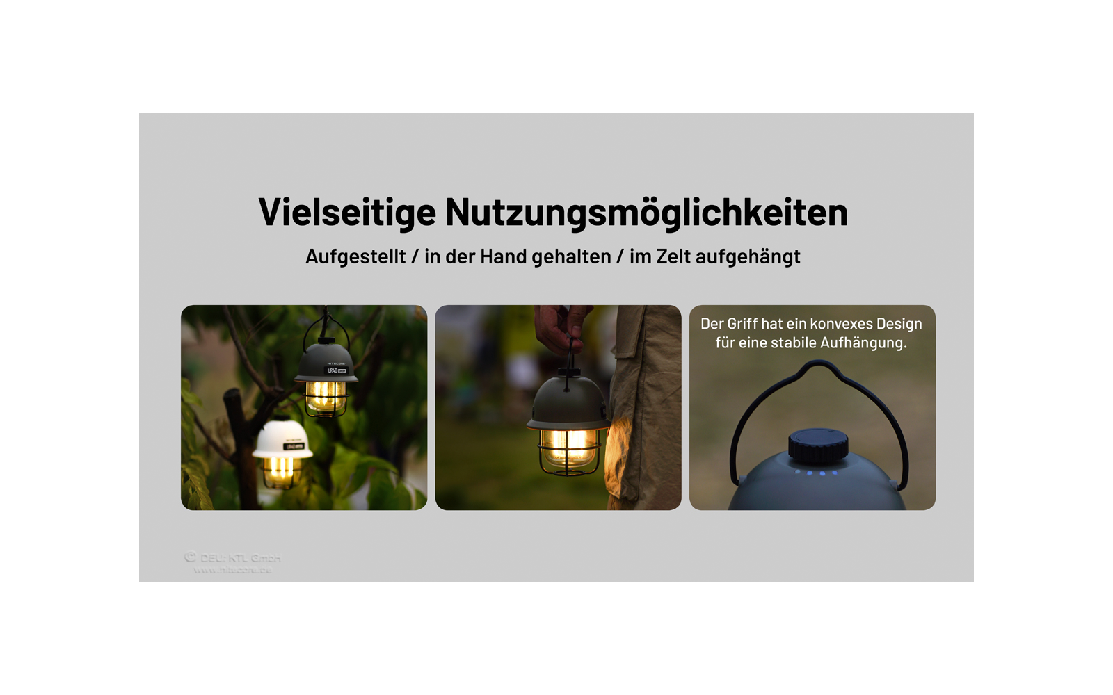 Nitecore Campingleuchte LR 40 Powerbank olive