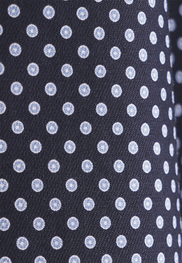 Seidensticker Business Shirt Regular Long sleeve Kent-Collar Print Blue
