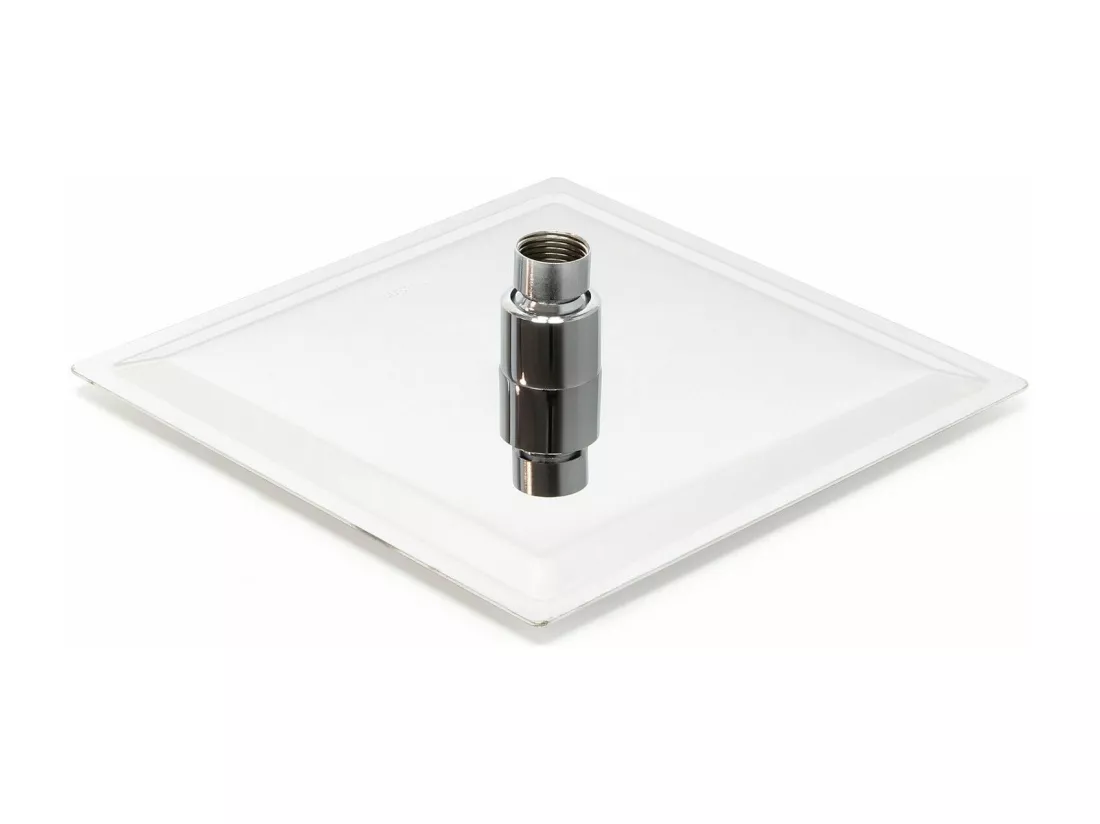 Pommeau de douche carré argenté 24.7 x 24.7 x 5 cm 16_0000626