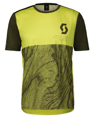 TRAIL VERTIC Herren-Kurzarmshirt  bitter yellowfir green  S