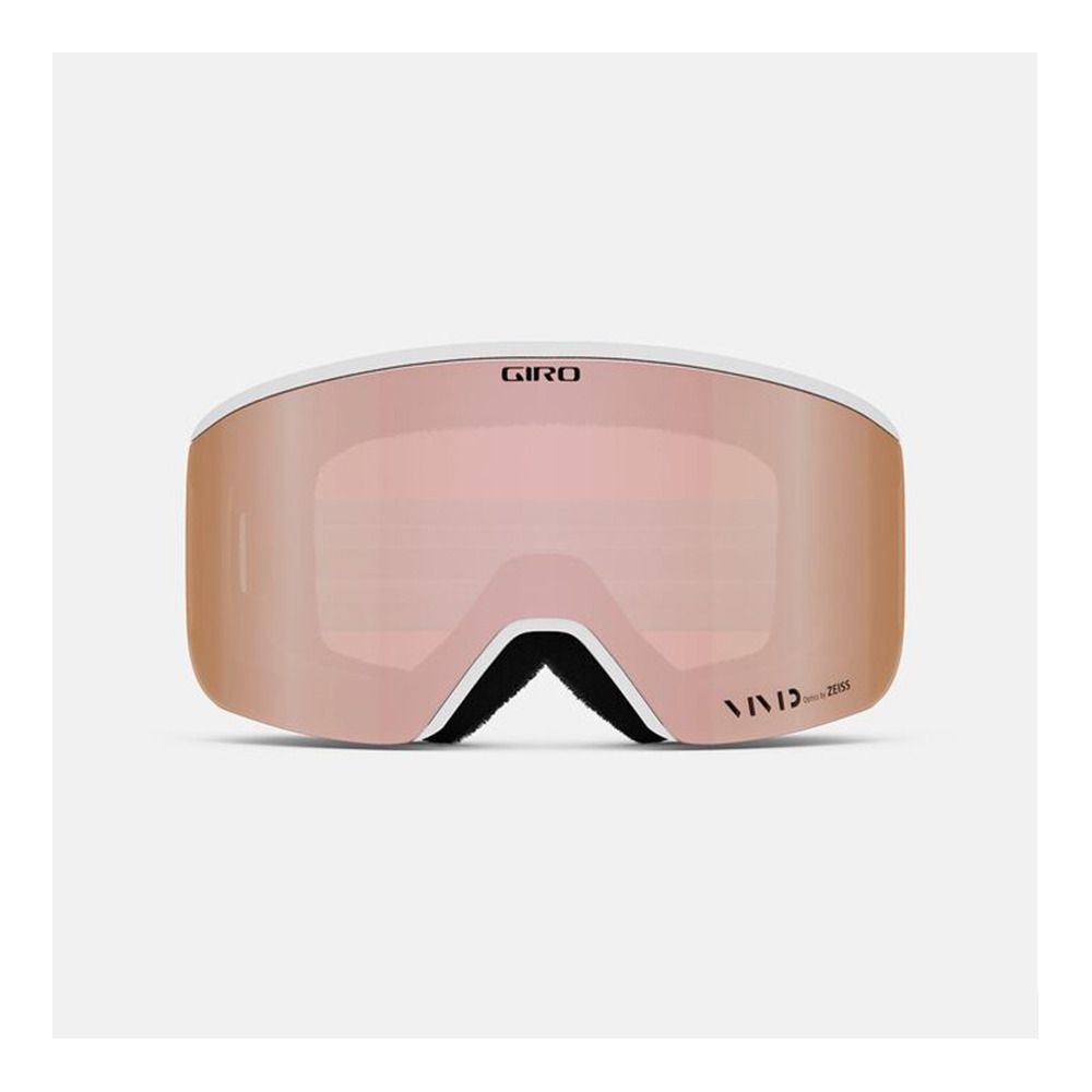 Giro ELLA - Masque ski + écran supplémentaire vivid infrared Femme white limitless/vivid rose gold