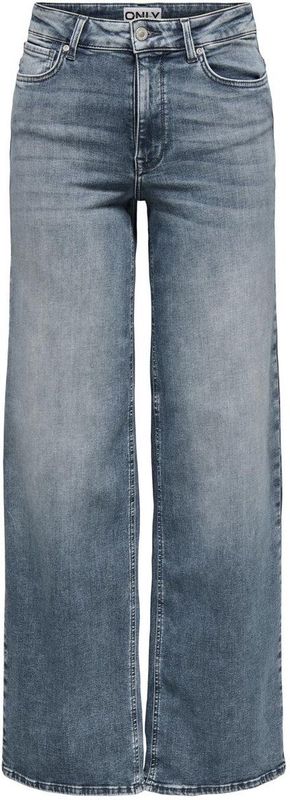 Only - ONLMADISON - Jeans - Special Blue Grey Denim - Wide Leg - High Waist