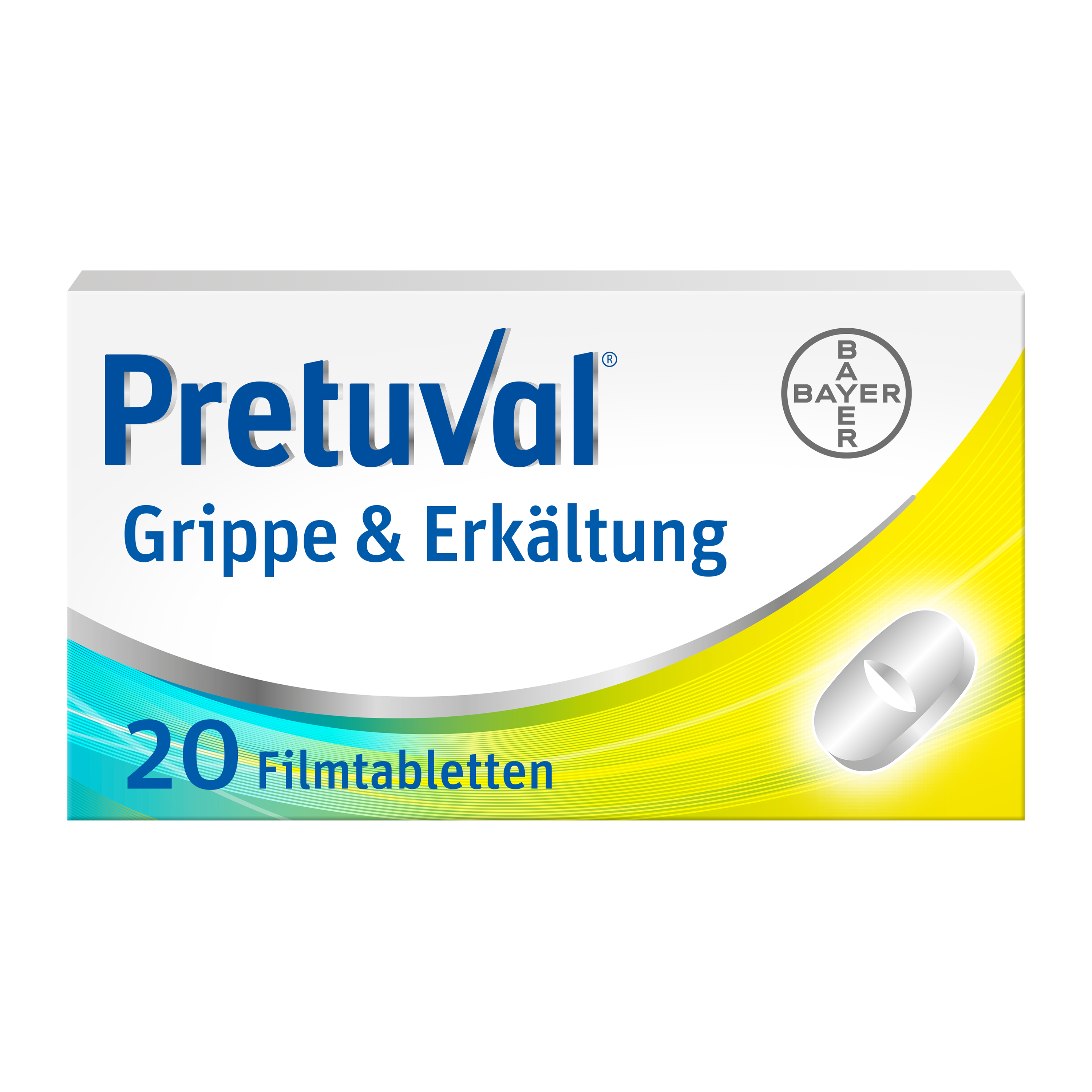 PRETUVAL Grippe und Erkältung<br>20 Stück, Blister, Filmtablette