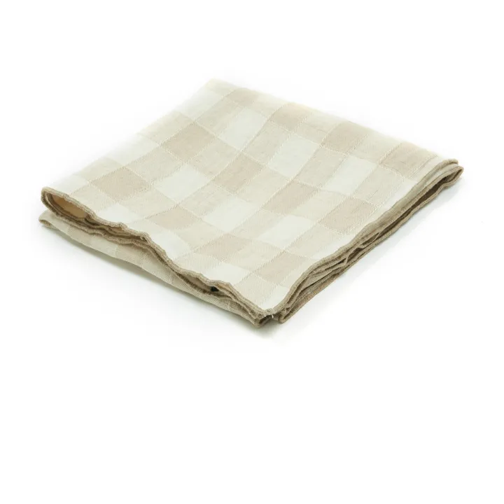 Maison de Vacances Torchon Bourdon en toile vintage | Crème