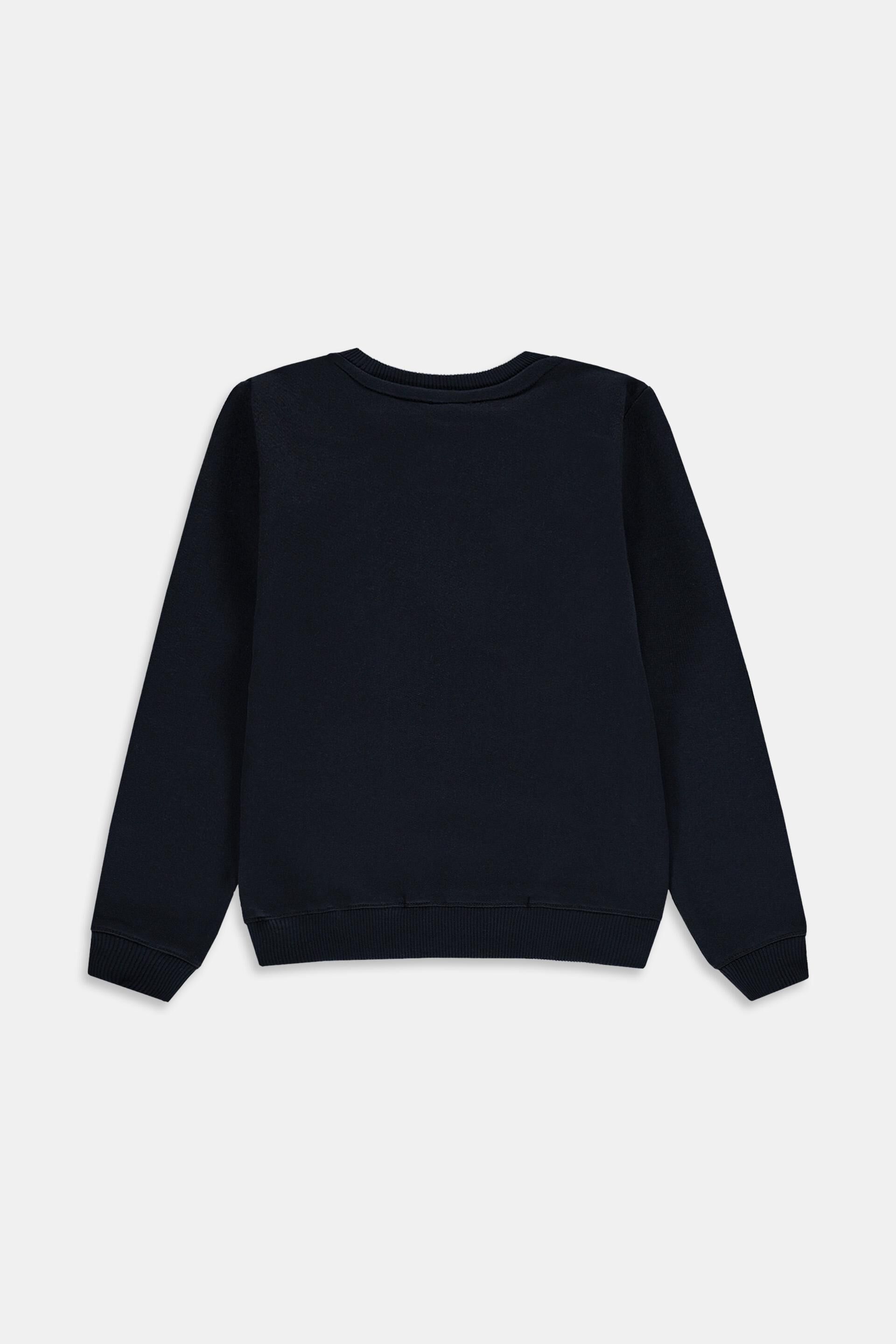 Sweat-shirt en coton imprimé