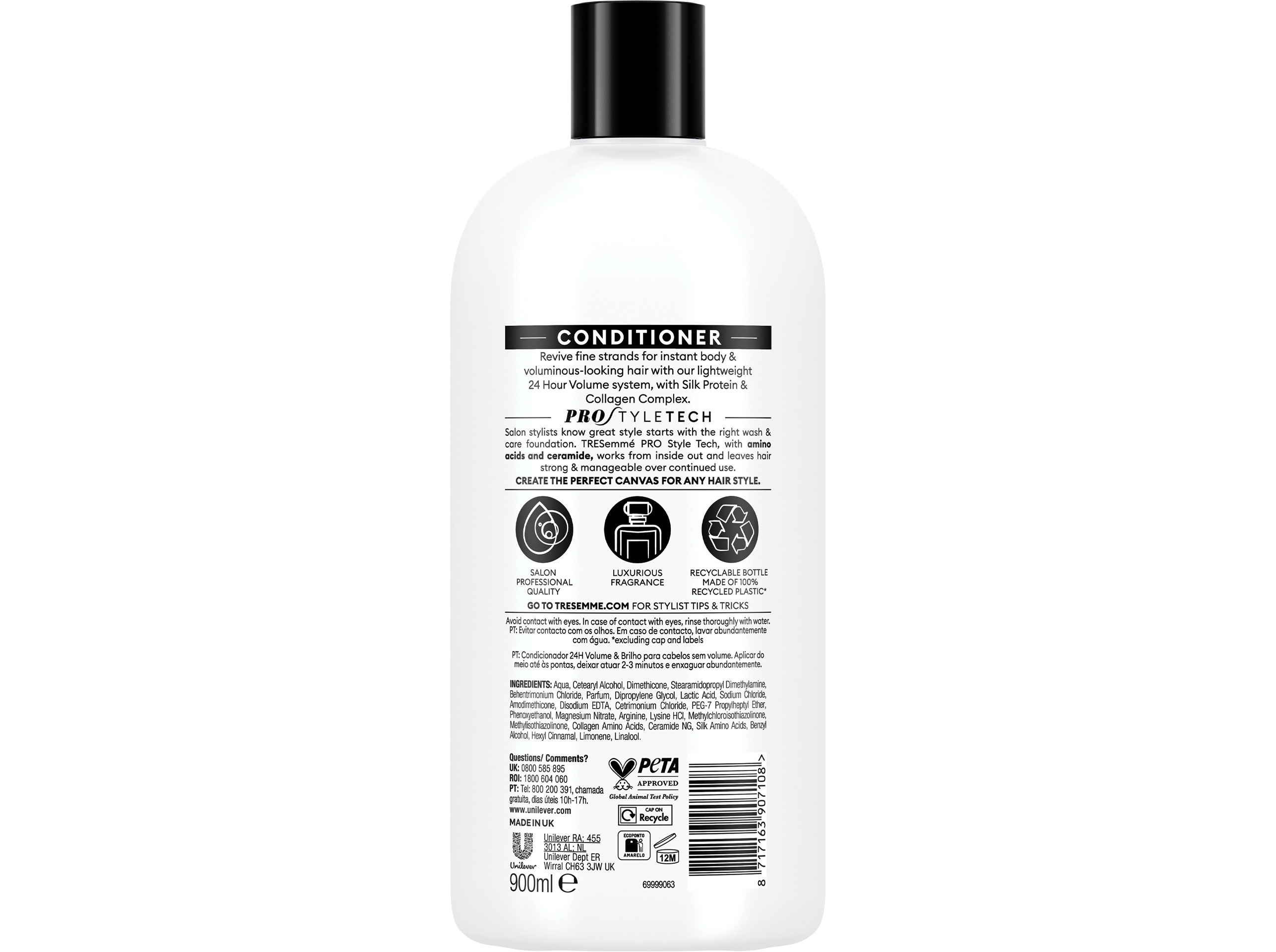 CONDICIONADOR TRESEMMÉ 24H BODY & VOLUME 900ML