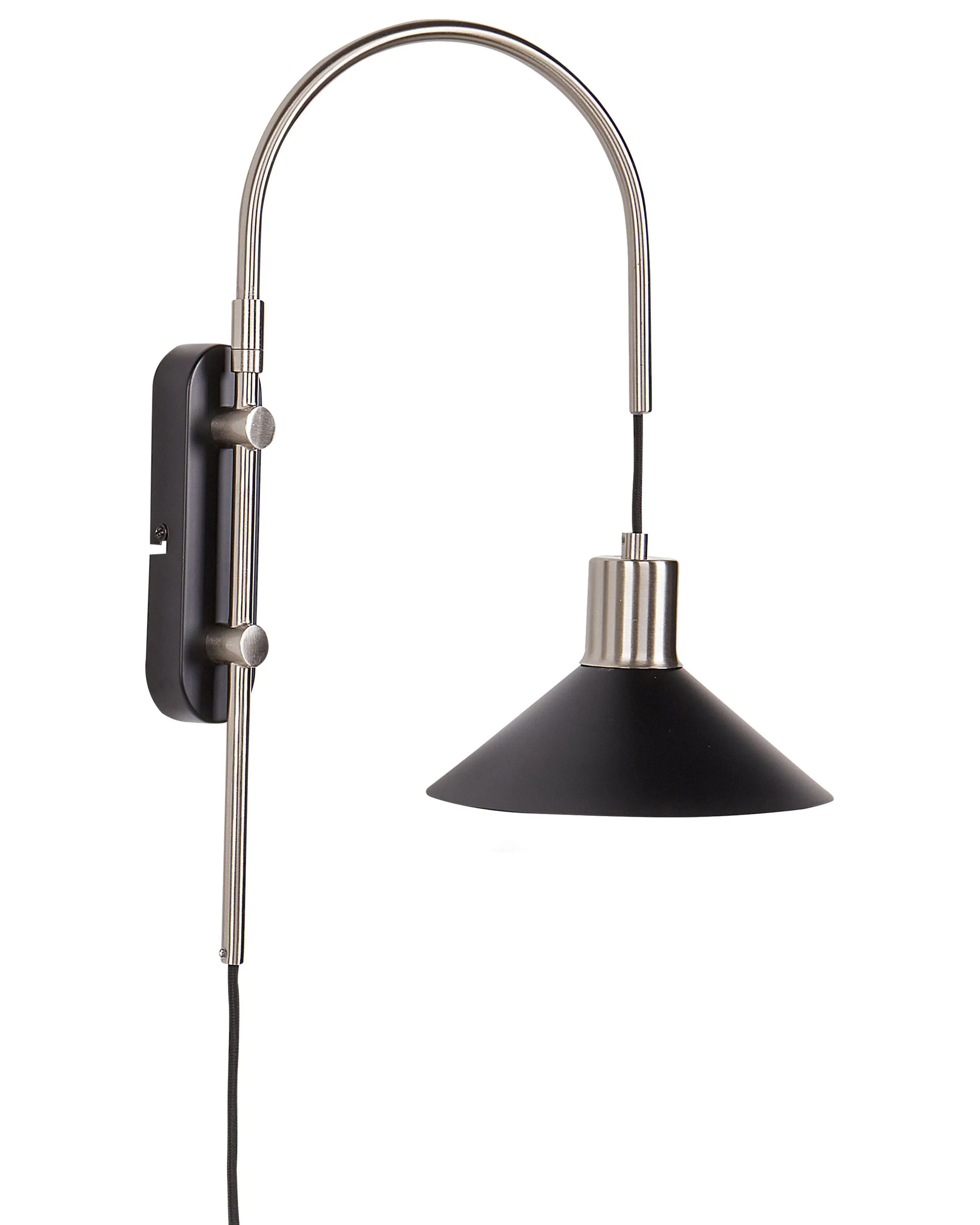 Wandlamp SISSA verstelbaar Metaal Zwart