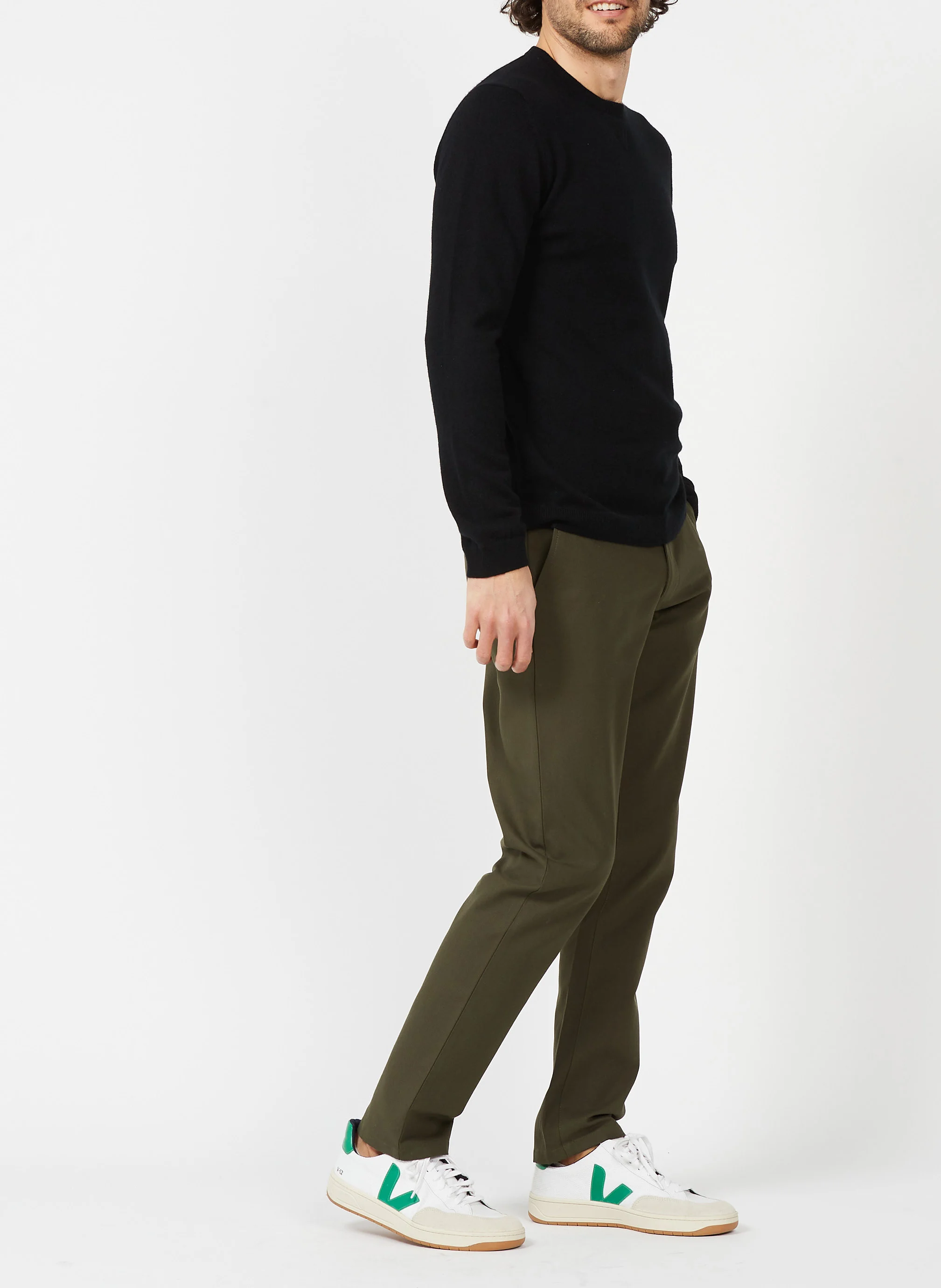 Pull col rond en cachemire | Noir