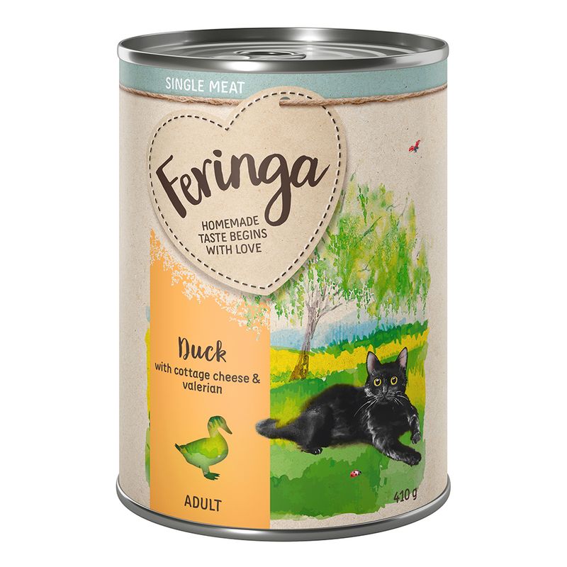 Feringa Single Meat Menus à la viande 6 x 410 g pour chat