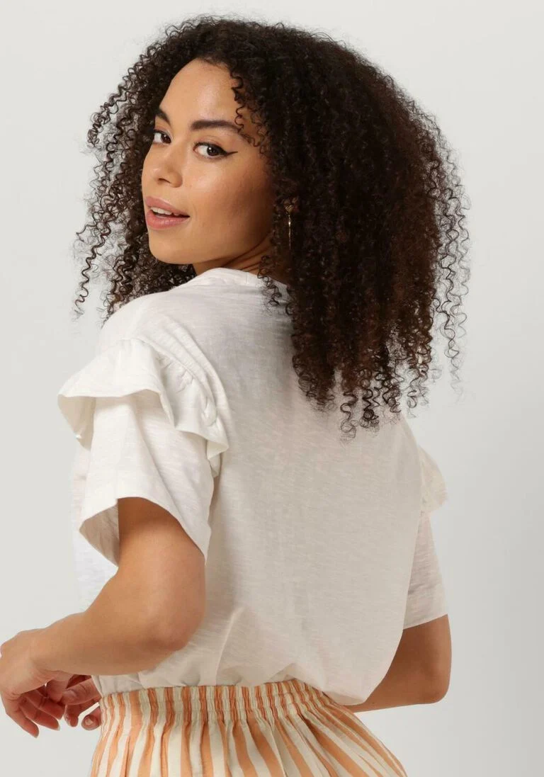SELECTED FEMME witte selected femme t-shirt slfrylie ss florence tee