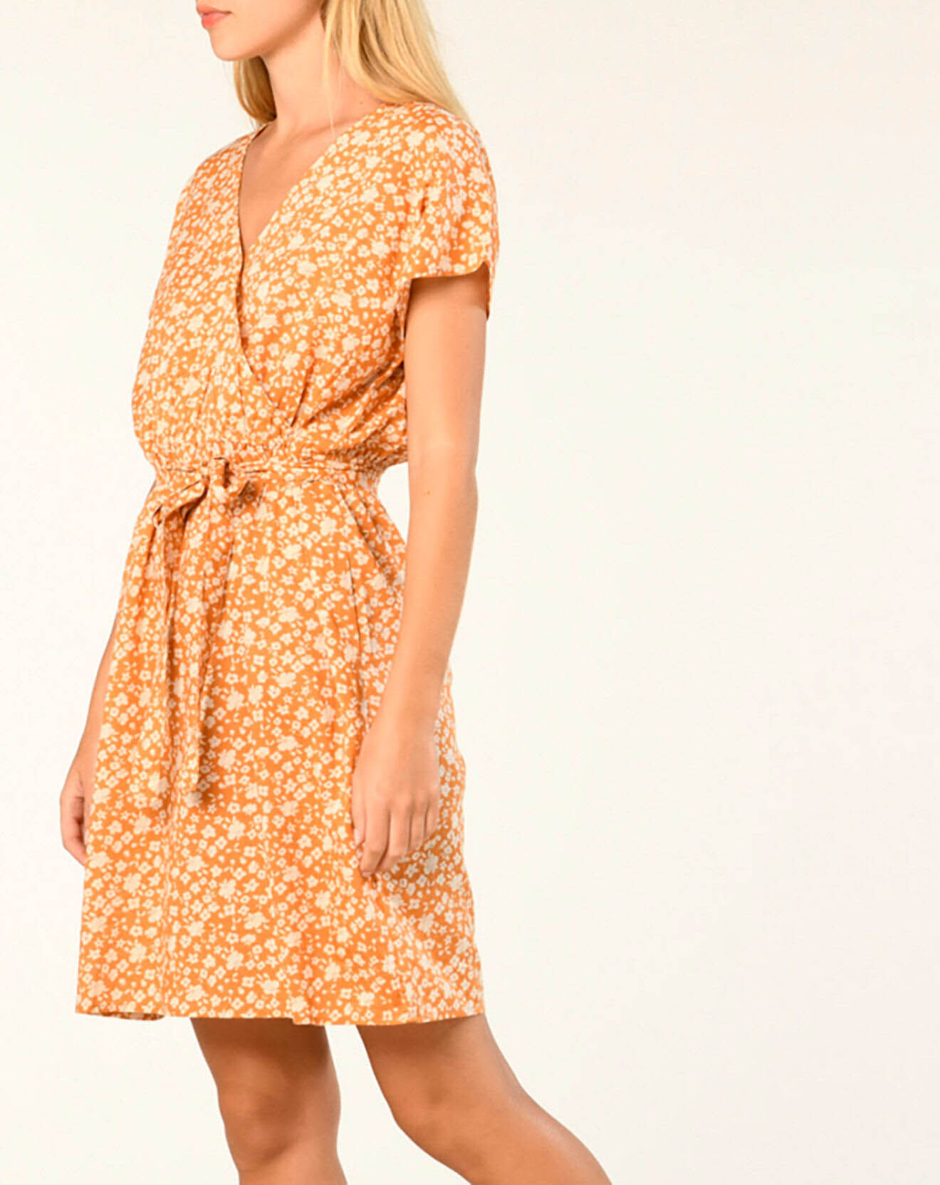 Harris Wilson Robe Lancel à fleurs orange
