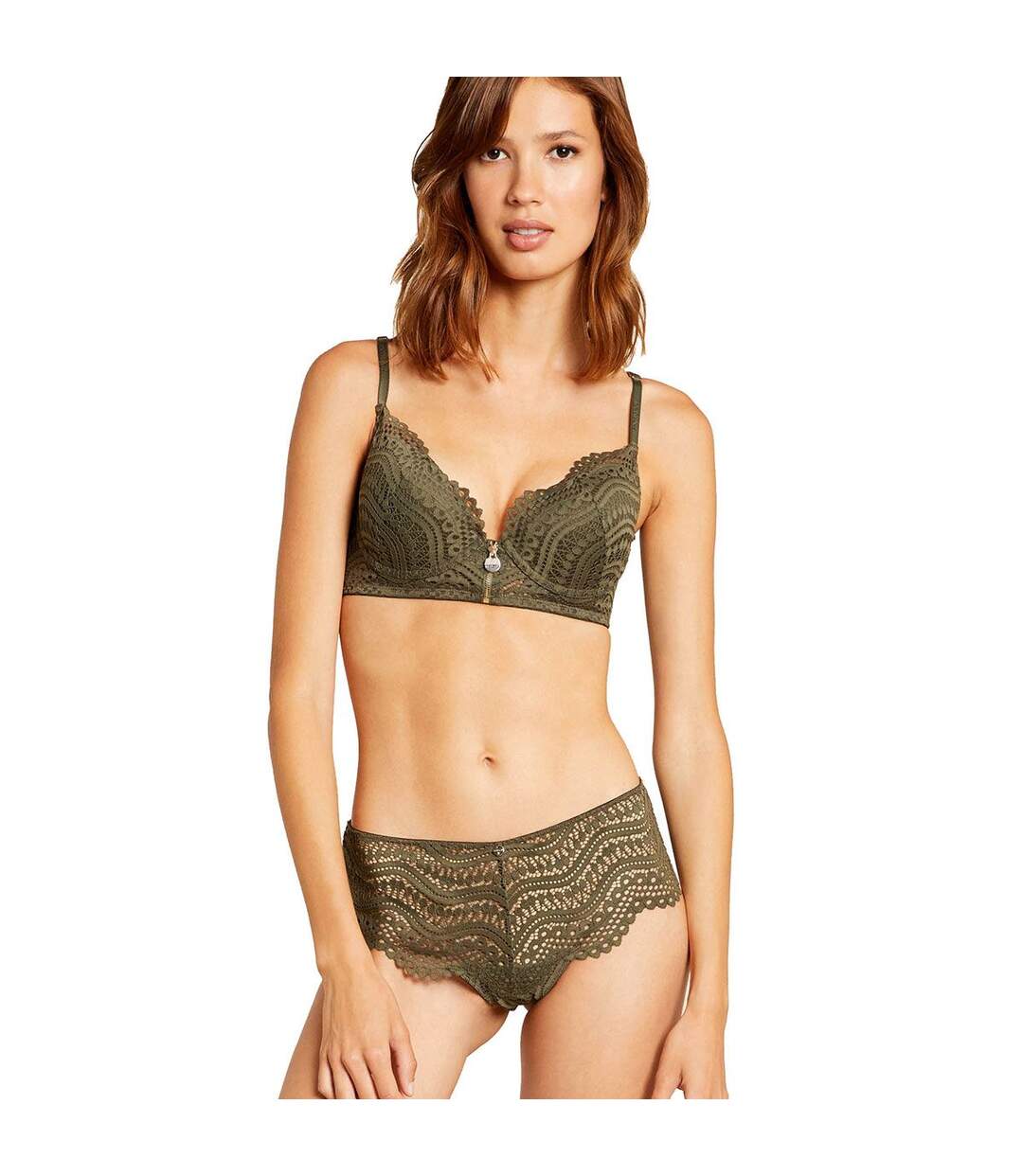 Soutien-gorge push-up kaki Linn