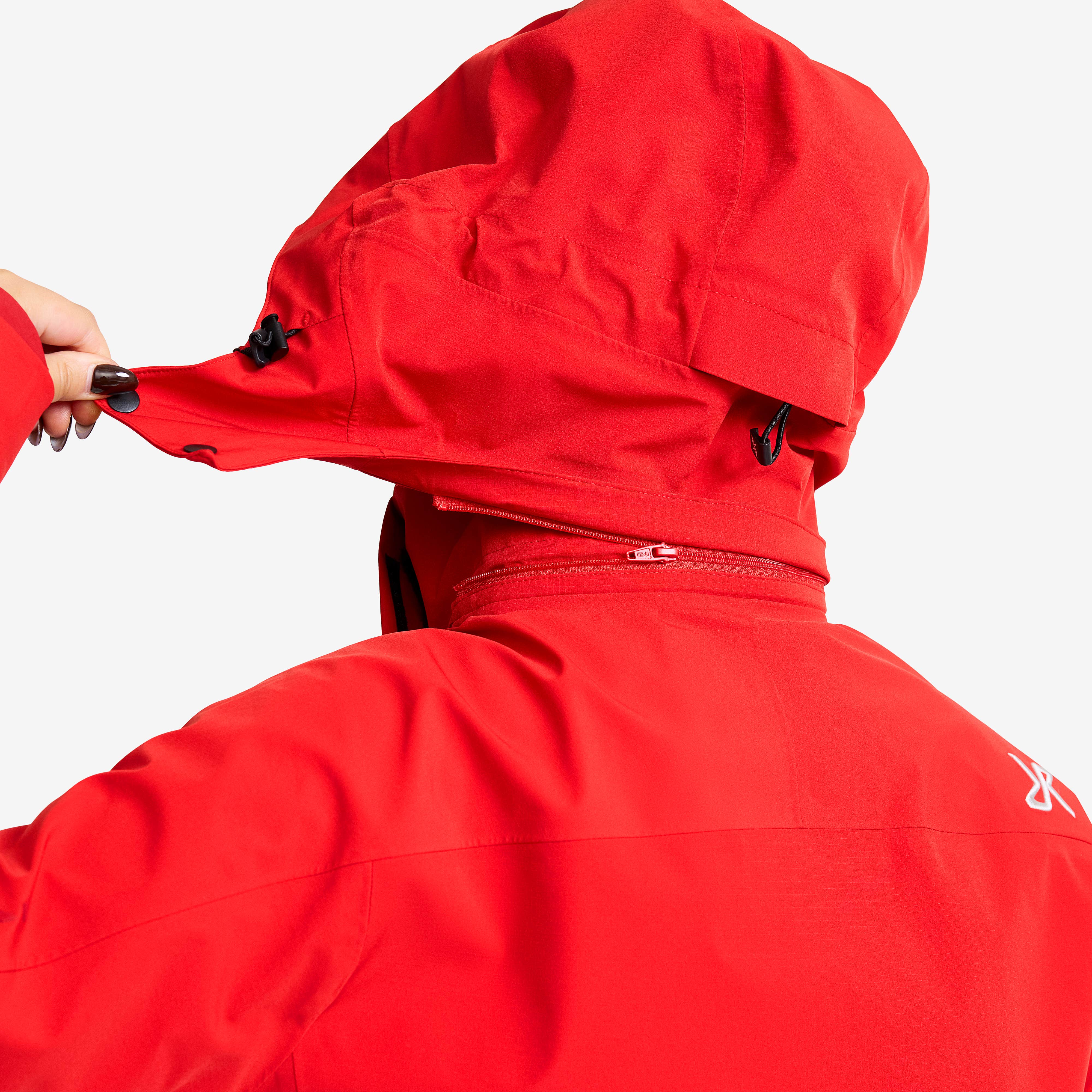 Aries Pro 3L Shell Jacket Dame Aura Orange/Lava Falls