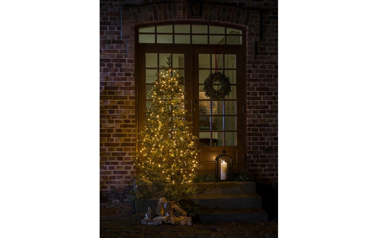 LED Baummantel mit Ring 6 Stränge, 270 LampenStrangverdoppelung von 6 auf 12 Stränge nach 120 cm