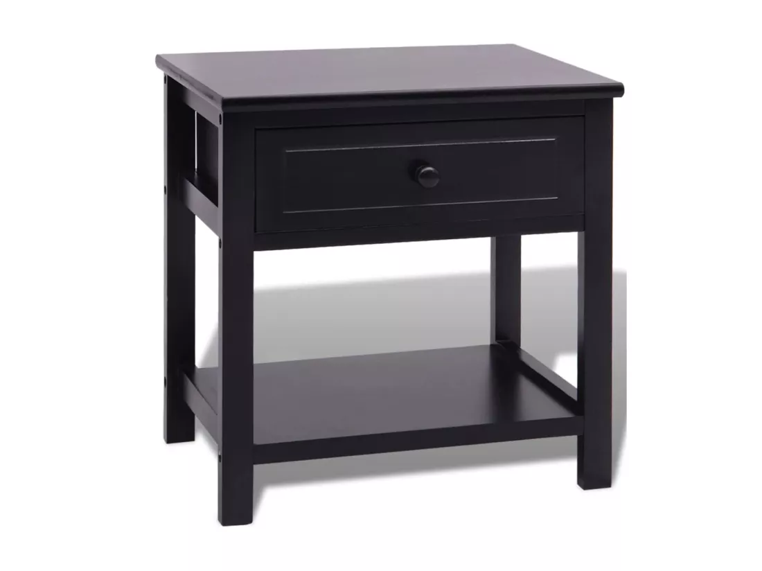 Table de chevet Bois Noir