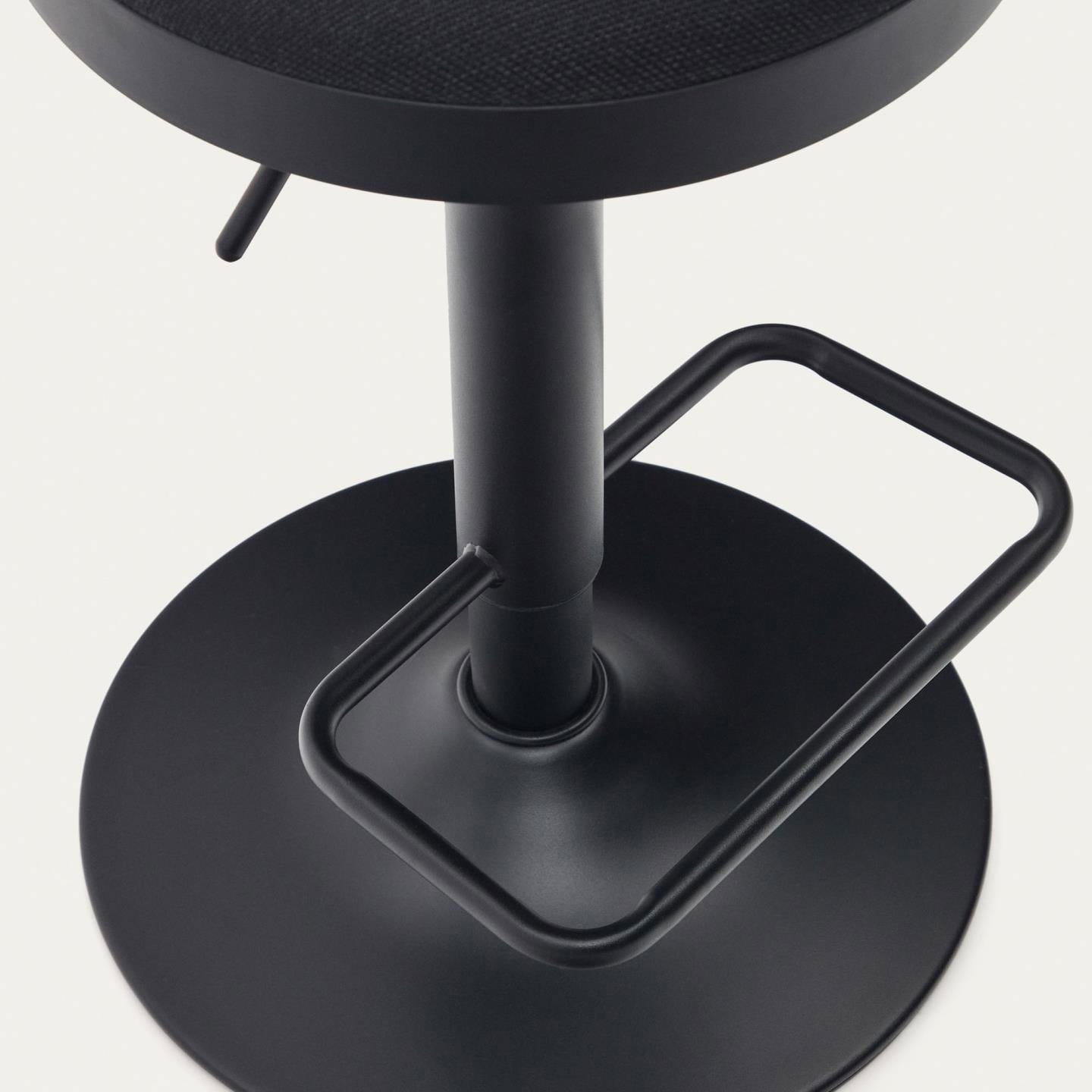 Kave Home Barhocker ZAIB schwarz/mattschwarz