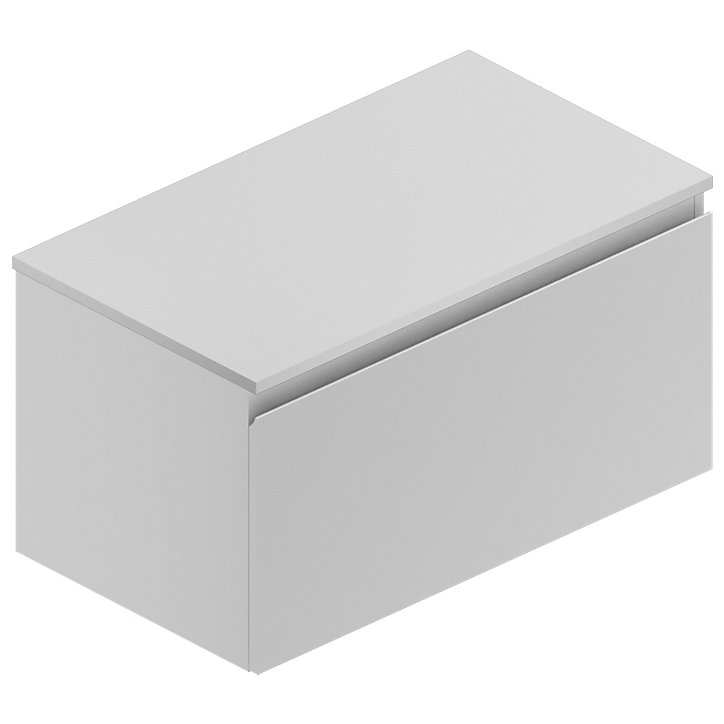 Plan de toilette pour vasque à poser blanc 90 cm Pura