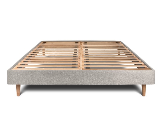 SOMMEIL DE PLOMB - Sommier 160 x 200 Sommier kit bouclette gris 160x200 h29cm