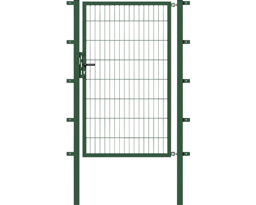 Enkele poort van metaalgaas, ALBERTS Flexo 100 x 80 cm, inclusief palen 6 x 6 cm, groen
