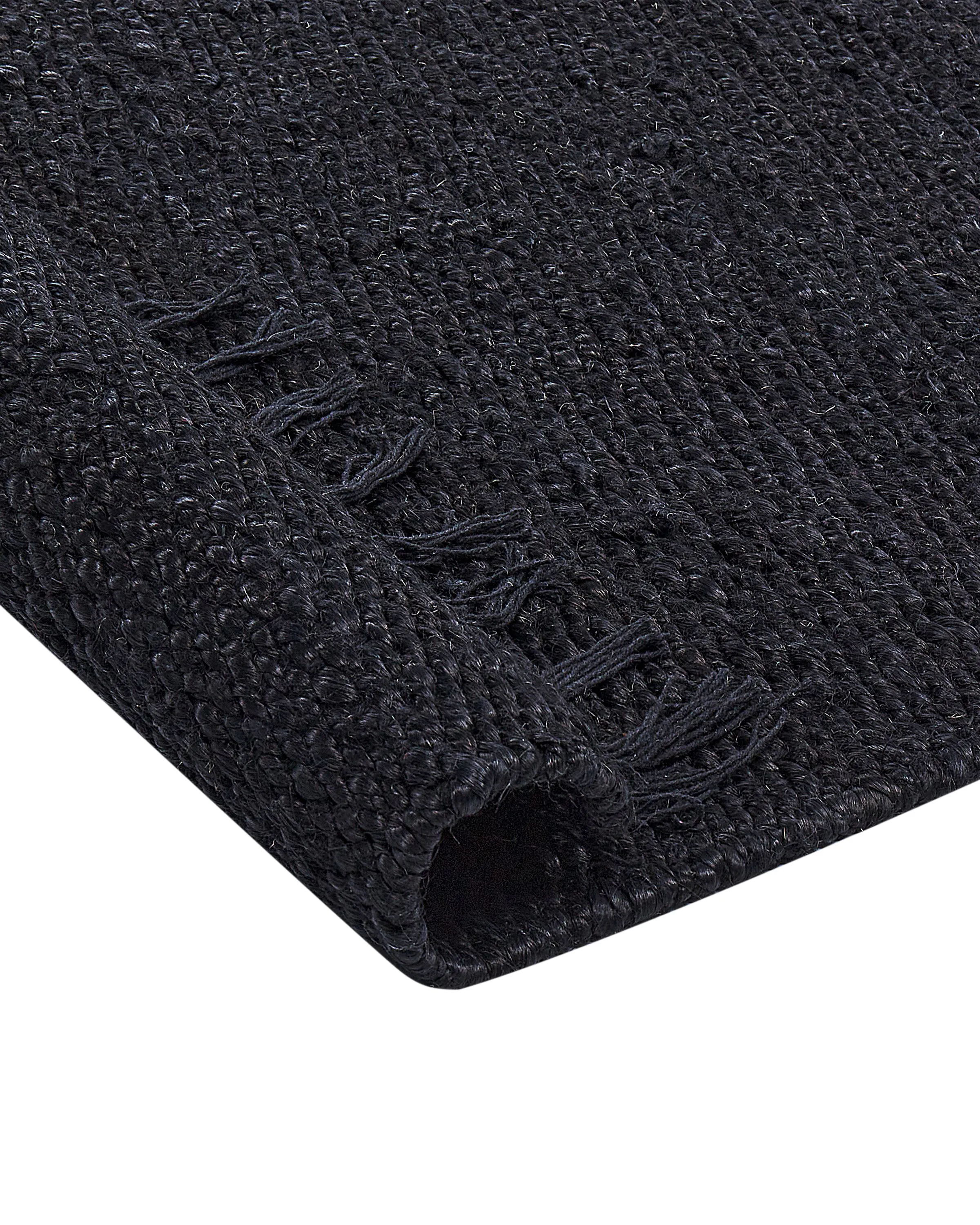 Vloerkleed SINANKOY Zwart 160 x 230 cm Jute