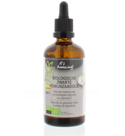 It’S Amazing Zwart Komijnzaad Olie Bio (100 ml)