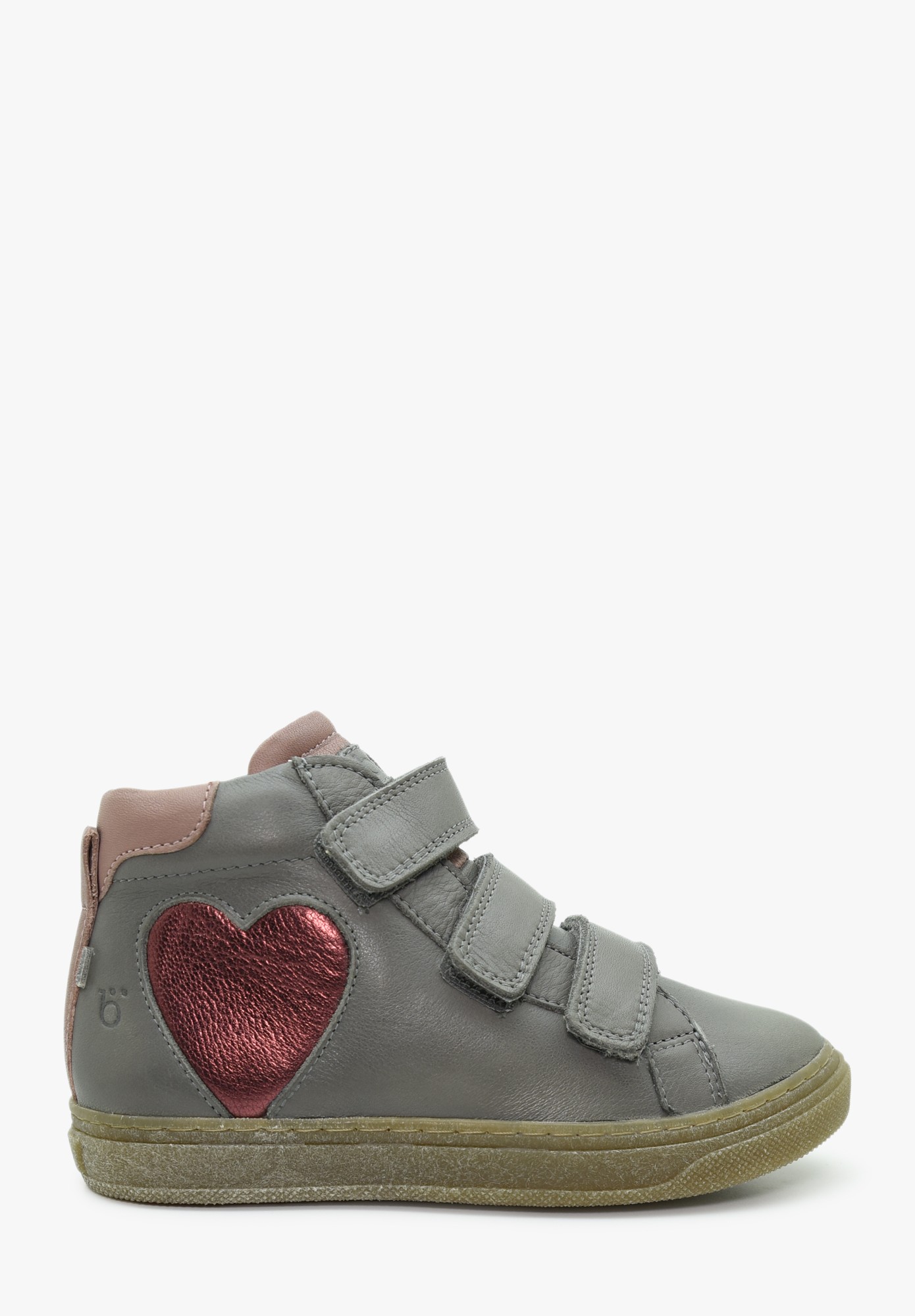 Ajoie velcro   Kinder Anthrazit Rosa