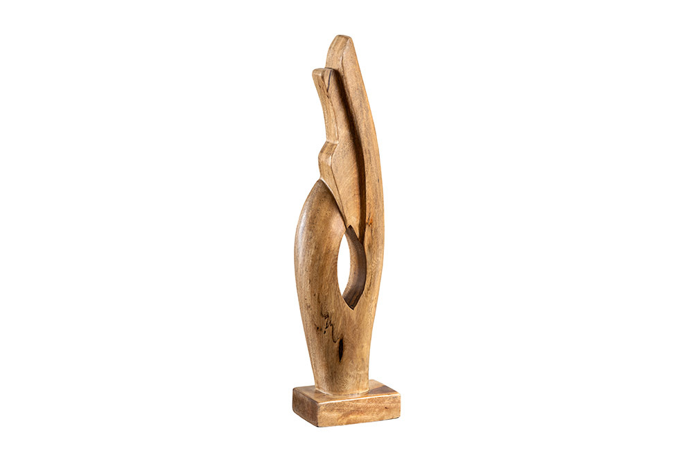 Massive Design Skulptur AMARA 45cm natur Mangoholz Dekoration handmade