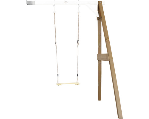 Enkele schommelset axi hout bruin wit