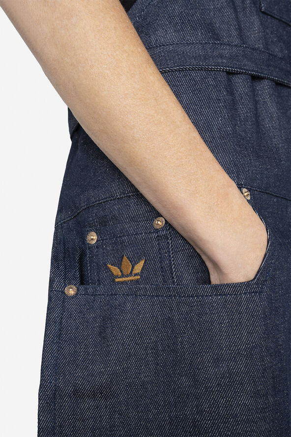 DutchDeluxes Five Pockets Apron , Slim Fit, Denim Brut Denim brut