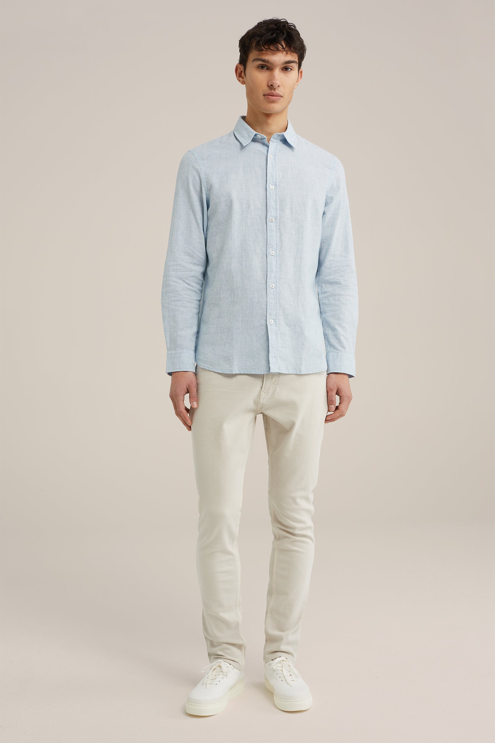 slim fit jeans met medium stretch Blue Ridge Beige