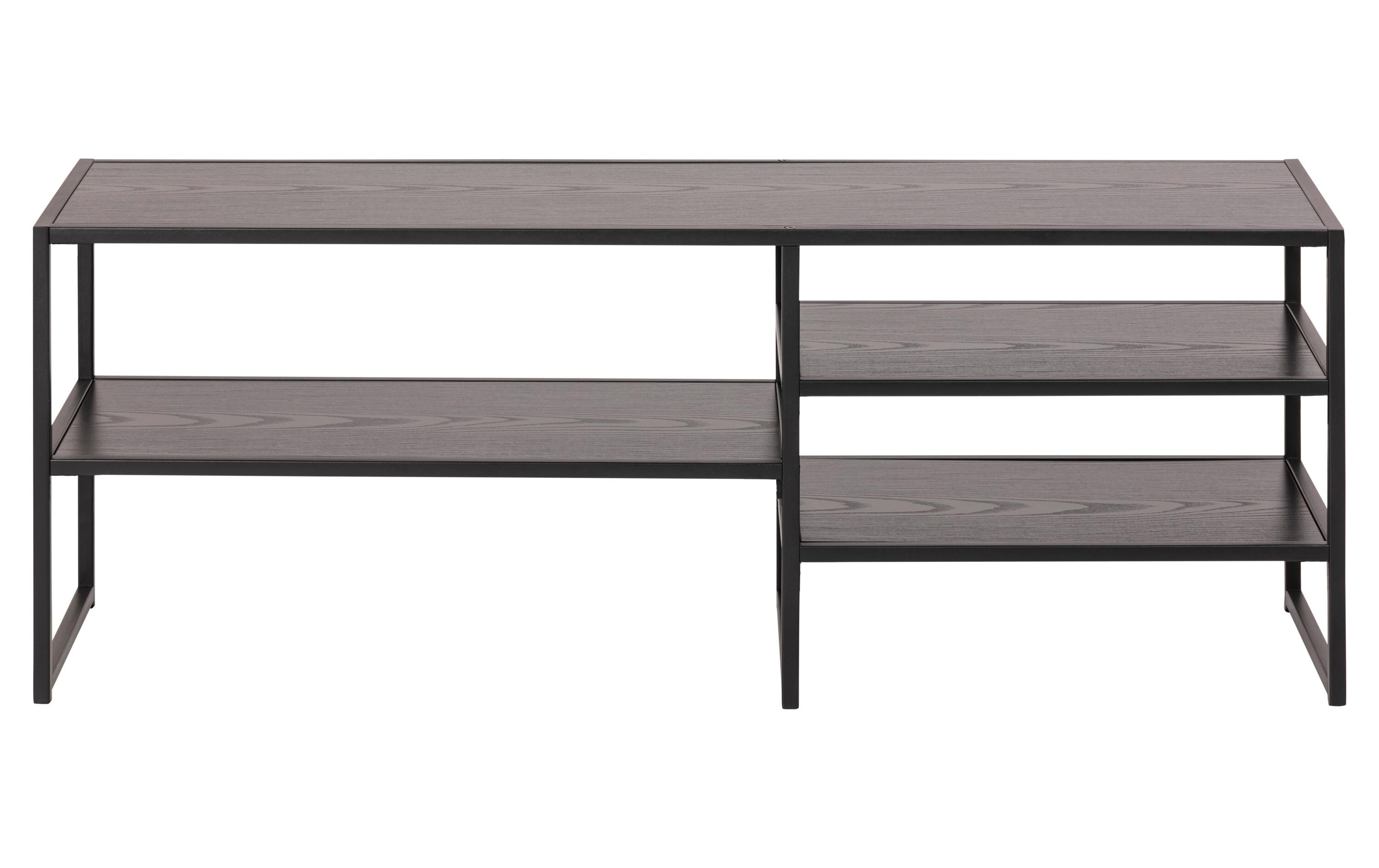 TV-Möbel Seaford 120 x 33 x 46 cm, SchwarzTV-Kommode