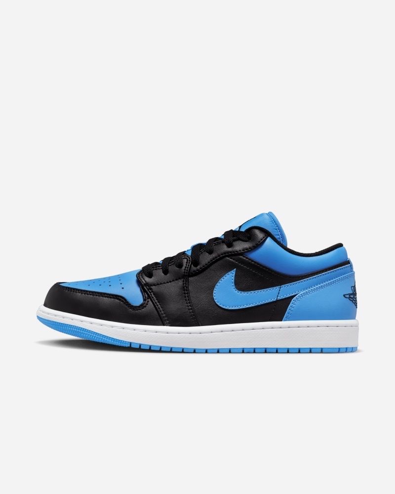 Chaussures Nike Air Jordan 1 Low Noir & Bleu pour homme