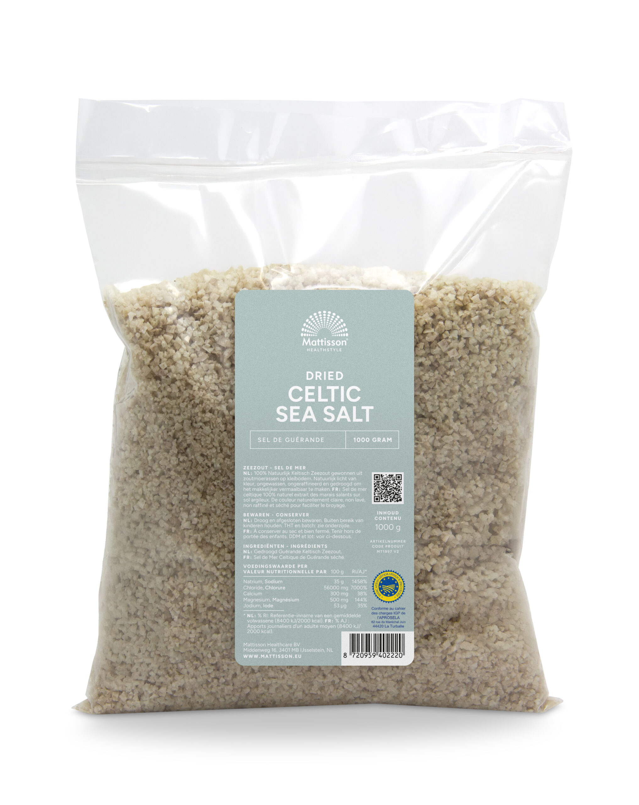 Mattisson Gedroogde Keltisch Zout (1000 gr)