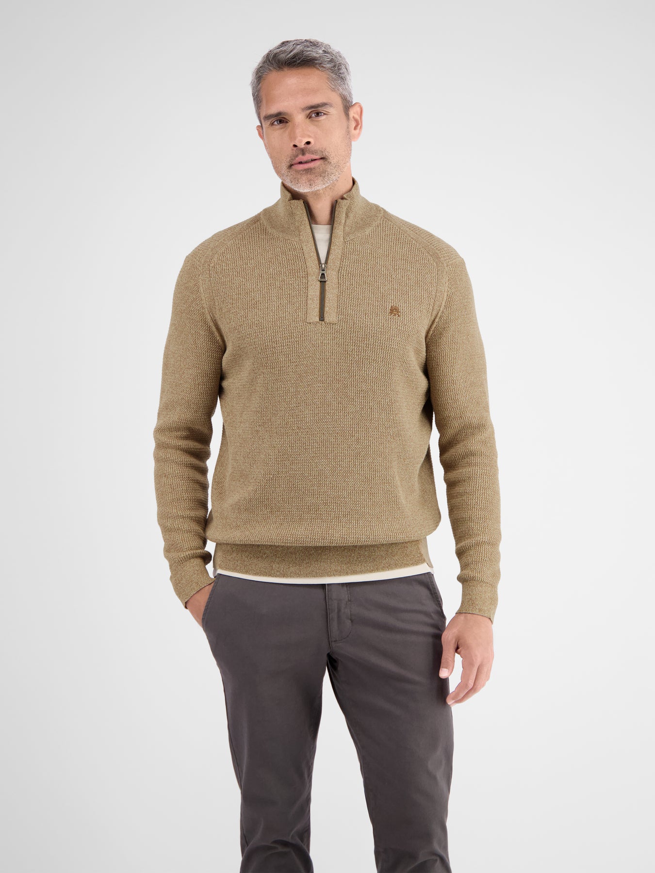 Herren Stricktroyer in Melange-Optik