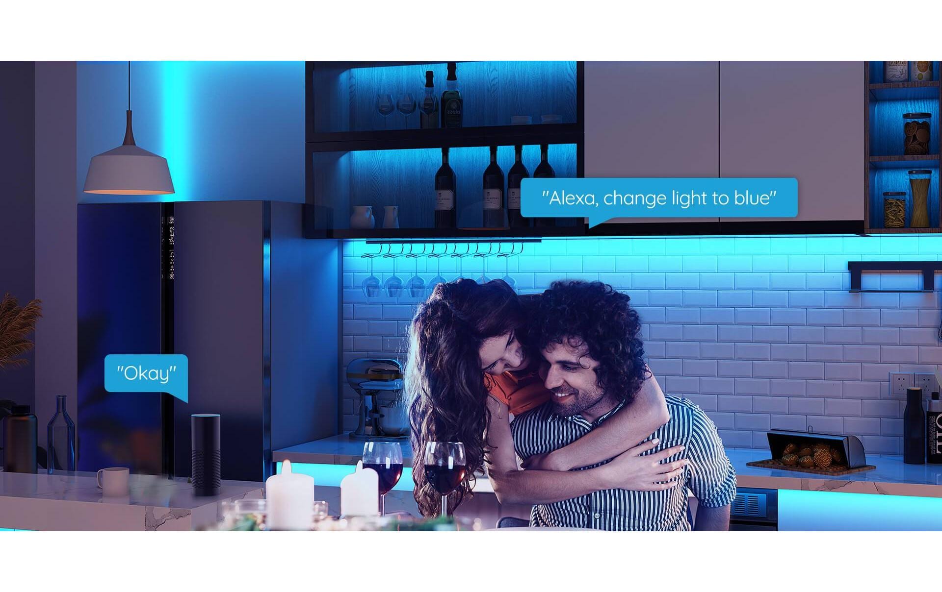 LED Stripe Smart Wi-Fi + Bluetooth, 10 m, RGBLED-Leuchtstreifen
