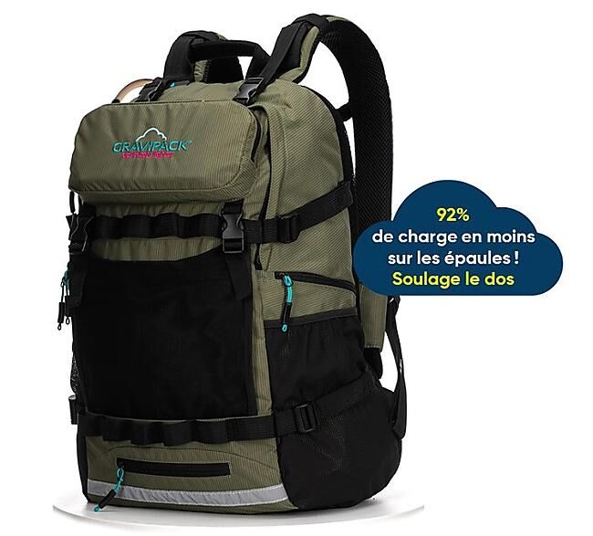 GRAVIPACK - SAC A DOS DE RANDONNEE HIKING 33