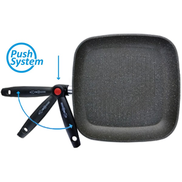 Poele aluminium Pirate Square Grill 28 cm Brunner