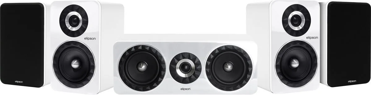 Elipson Prestige Facet HCM 6B 5.0 Blanc Packs enceintes grand spectacle
