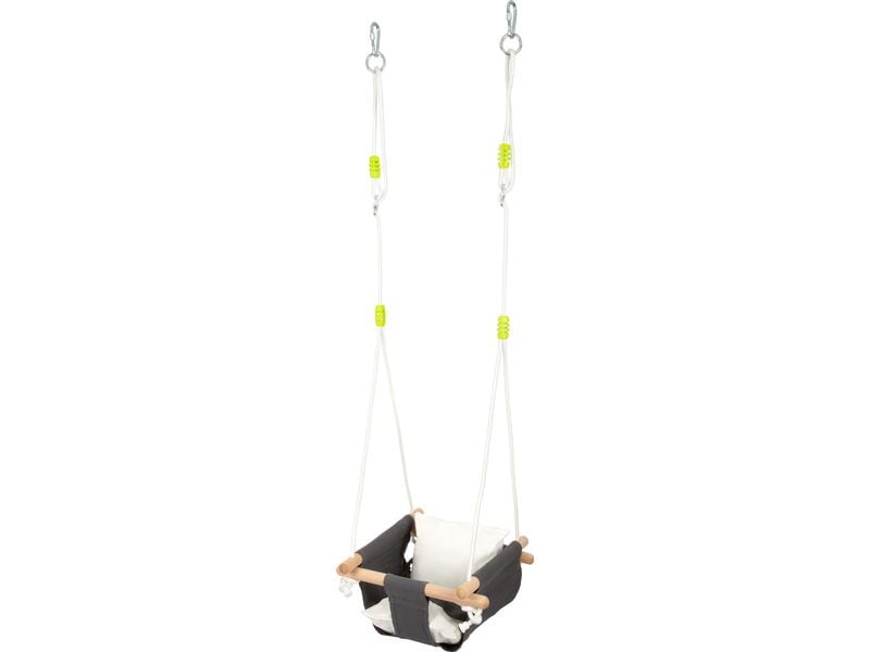 small foot Babyschaukel Komfort Babyschaukel aus Stoff mit Kissen und verstellbarem Gurt