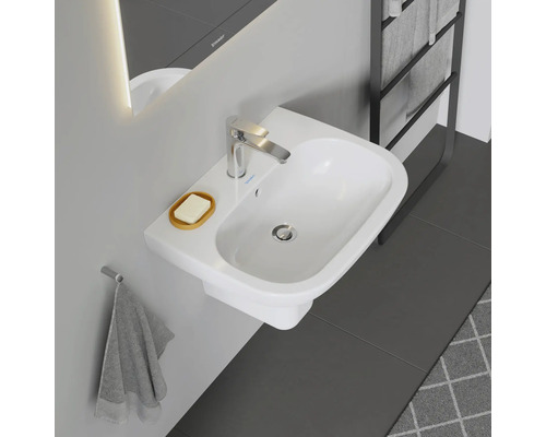 DURAVIT Wastafel D-Code 60 x 46 cm wit glanzend 2310600000